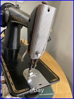 1948 Singer Sewing Machine And Accessories, Works Great