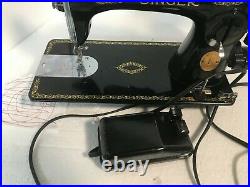 1950 Heavy Duty Singer 15-91 Sewing Machine Serviced, Tested Ready To Use
