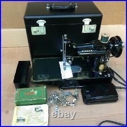 1955 Vintage Singer 222K Featherweight Free Arm Portable Sewing Machine