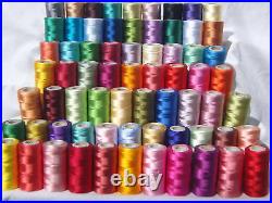 75 Spools of Embroidery Thread for Brother, Janome, Singer & more, 75 Colours