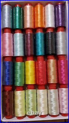 75 Spools of Embroidery Thread for Brother, Janome, Singer & more, 75 Colours
