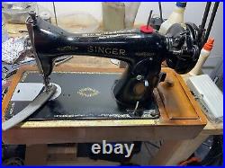 All Original Singer Leather and Canvas Sewing Machine. Totally Refurbished. MC