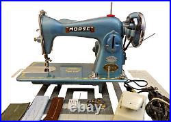 Beautiful MCM MORSE Sewing Machine JAPAN Leather Denim SERVICED 15 Clone
