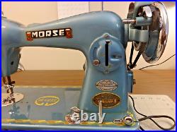 Beautiful MCM MORSE Sewing Machine JAPAN Leather Denim SERVICED 15 Clone