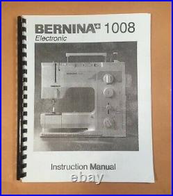 Bernina 1008 Mechanical Sewing Machine -Fully Serviced & Ready to GO