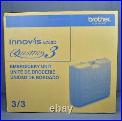 Brother Embroidery Sewing Machine Quattro 3 Innov-is 6750D Disney + Luggage