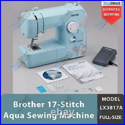 Brother LX3817A 17 Stitch Lightweight Full-Size Aqua Sewing Machine