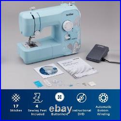 Brother LX3817A 17-Stitch Portable Full-Size Sewing Machine, Aqua SHIPS NOW