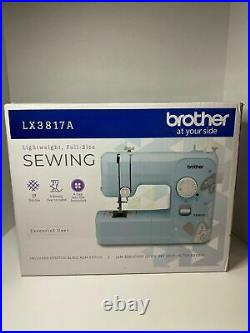Brother LX3817A Sewing Machine Aqua- 17-Stitch Full-size NEW FREE SHIPPING