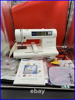 Brother PE-150 Computerized Embroidery Sewing Machine W Original Box CD Extras