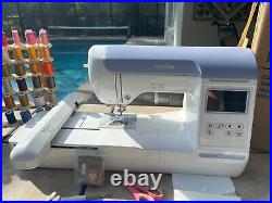 Brother PE800 5x7 Embroidery Machine White with Additional Items and Tools