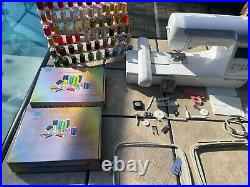 Brother PE800 5x7 Embroidery Machine White with Additional Items and Tools