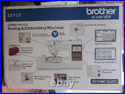 Brother SE725 Computerized Sewing & Embroidery Machine White BRAND NEW