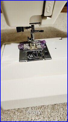 ELNA 3005 Electric Sewing Machine With Foot Pedal Tested works Carry Case