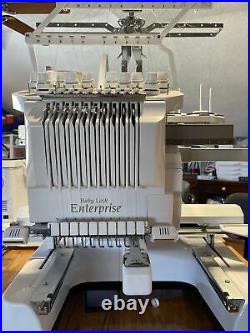ENTERPRISE 10 Needle Babylock sewing embroidery machine. Amazing embroidery