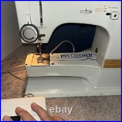 Elna Elnasuper 62C Sewing Machine with Pedal, Case, Tested/Working