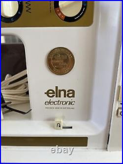 Elna Golden Jubilee Corina Sewing Machine Untested No Foot Petal Powers On