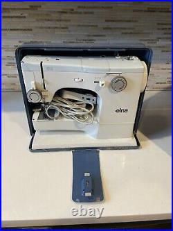 Elna su 62C Sewing Machine Includes Pedal And Case Tested And Works