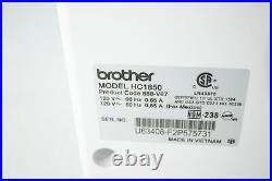 Genuine Brother HC1850 Sewing Quilting Machine w LCD Screen 8 Feet White