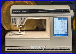 HUSQVARNA VIKING DESIGNER 1 SEWING EMBROIDERY MACHINE with Case & Accessories
