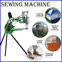 Hand Cobbler Shoe Repair Sewing Machine Dual Leather Cloth Cotton Nylon Thread