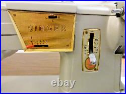 Heavy Duty SINGER 328K All Metal Sewing Machine withCase CANVAS LEATHER SERVICED