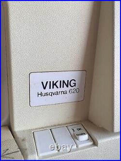Husqvarna Viking 620 Optima Sewing Machine TESTED with Foot Pedal and Power Cord