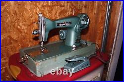 International Sewing Machine with Case Vintage Heavy Duty