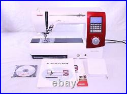 JANOME MEMORY CRAFT 7700 QCP HORIZON SEWING & QUILTING MACHINE With WALKING FOOT