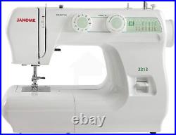 Janome 2212 Lightweight Sewing Machine with 12 Stitches Refurbished + Warranty
