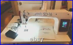 Janome Artistic SD 16 Sit Down Quilter Long Arm Machine with table & TruStitch