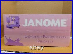 Janome Lady Lilac 10-Stitch Portable Compact Sewing Machine-See Note