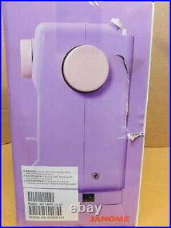 Janome Lady Lilac 10-Stitch Portable Compact Sewing Machine-See Note