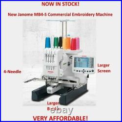 Janome MB-4S Commercial 4 Needle Embroidery Machine New
