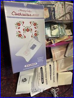 Janome Memory Craft 10000 Computerized Sewing Embroidery Machine with Accessories