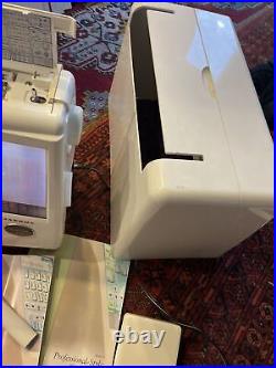 Janome Memory Craft 10000 Computerized Sewing Embroidery Machine with Accessories