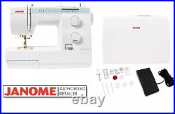 Janome Sewist 721 Free Arm Sewing Machine with Drop In Bobbin + Hard Cover NEW