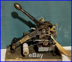 Junker & Ruh SD-28 Leather Craft Stitcher Hand Sewing Machine Tool Tested