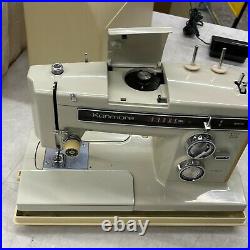 Kenmore 158.17600 Cream Glossy Portable Electronic Sewing Machine With Pedal