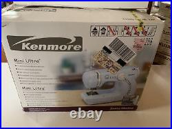 Kenmore Mini Ultra Sewing Machine Lite Blue Cover / Foot Pedal /Manual
