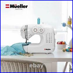Mueller Heavy Duty Sewing Machine 110 Stitch Applications, LED Light, Foot Pedal