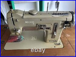 Necchi Antique Sewing Machine With Beautiful Cabinet
