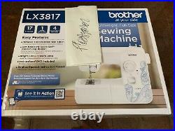 New Brother LX3817 17-Stitch Full Size Sewing Machine White FAST SHIP In Hand