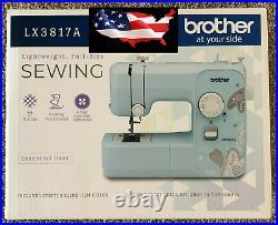 New Brother LX3817A 17-Stitch Full-size Sewing Machine Aqua Turquoise USA SELLER