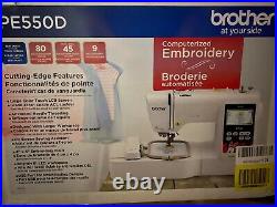 New! Brother PE550D Embroidery Machine, 125 Built-in Designs, 3.2 LCD, USB Port