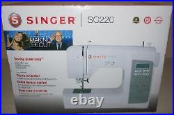 New Singer SC220-GY Computerized Sewing Machine with 200 Stitch Applications