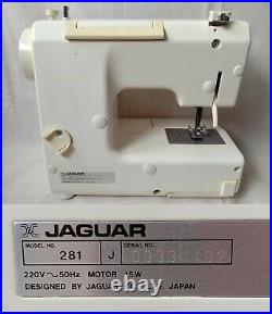 Old Vintage Multi-Operation Sewing Machine JAGUAR mini 281 Japan 1990s Working