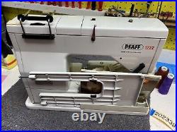 PFAFF 1222 Sewing Machine with Case & Book For Parts or Repair