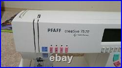 PFAFF 7570 Creative Sewing/Embroidery Machine Creative Designer and Accessories