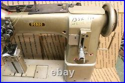 Pfaff 192 Industrial Post Bed Heavy Duty 2 Needle Leather Sewing Machine Reverse